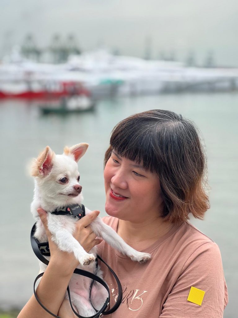 My lovely wife and fur daughter